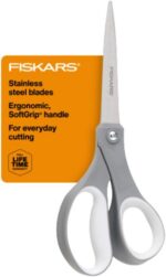Fiskars All Purpose Scissors, High Performance Cutting, Stainless Steel Blades, ... - Image 2