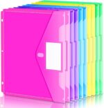 Forvencer Binder Pocket, 10 Pack Super Heavyweight Plastic Folders with Tight Cl... - Image 2