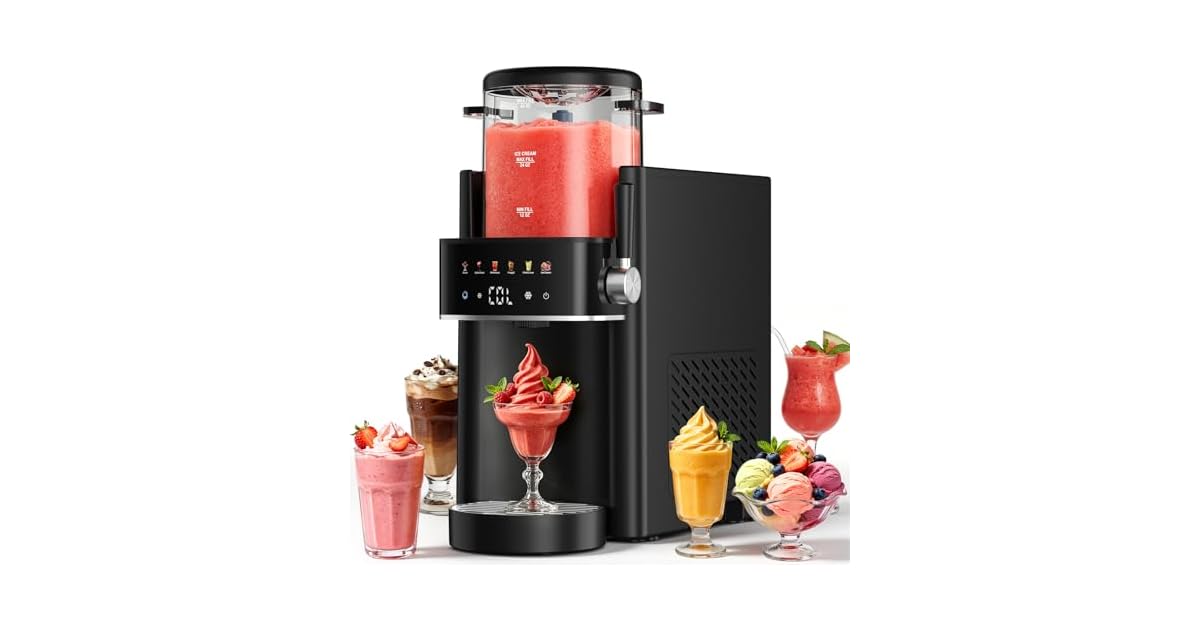 Frozen Drink Maker and Ice Cream Machine with Temperature Control only 5.19
