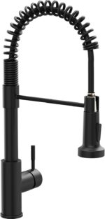 GIMILI Black Kitchen Faucet with Pull Down Sprayer Single Handle Single Hole Rv ... - Image 2