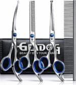 GLADOG Professional 5 in 1 Dog Grooming Scissors Set with Safety Round Tips, Sha... - Image 2