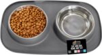 GORILLA GRIP Dog Bowl Set with Slip Resistant Silicone Feeding Mat, Food Grade 3... - Image 2
