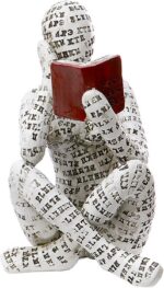 GRAPMKTG Home Decor Pulp Reading Women Thinker Statue Aesthetic Sculpture Room D... - Image 2