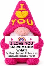 Gifts for Girlfriend Her Birthday - Cute Crochet Gnome Gift for Wife Women Boyfr... - Image 2