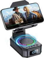 Gifts for Men Women, Cell Phone Stand with Wireless Bluetooth Speaker and 8 RGB ... - Image 2