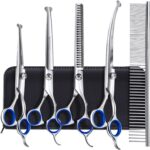 Gimars Titanium Coated Professional 6 in 1 4CR Stainless Steel Dog Grooming Scis... - Image 2