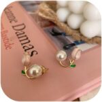 Gold Flower Earrings for Women Silver Statement Earrings Chunky Daisy Floral Sum... - Image 2