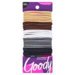 Goody Ouchless Elastic Hair Ties - 50 Ct, Assorted Neutrals, 2MM Rubber Bands fo... - Image 2