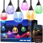 Govee Clear Bulb Outdoor String Lights 144ft, RGBWIC Smart Outdoor Lights with 4... - Image 2