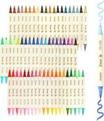 Grabie 120 Colors Acrylic Paint Markers, 60 Pack Dual Tip Soft Brush Acrylic Mar... - Image 2