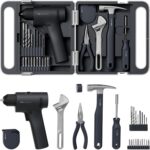 HOTO 25PCS Household Tool Kit with 16V Brushless Drill, 3/8” Keyless Chuck, Smar... - Image 2