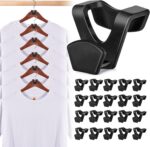 HOUSE DAY Space Saving Hanger Hooks 60 Pack, Black Clothes Hanger Connector Hook... - Image 2