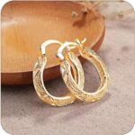 Haul Store Clearance 14K Gold Hoop Earrings for Women Today Deals Prime Women My... - Image 2