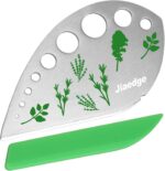 Herb Stripper, Jiaedge Green 9 holes Stainless Steel Kitchen Herbs Leaf Strippin... - Image 2
