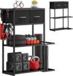 Home Gym Storage Shelf Stand Only, Adjustable Weight Rack for Dumbbells Plus Ext... - Image 2