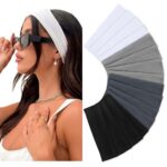 Huachi Headbands for Women Non Slip 16 Pack Elastic Sports Hair Bands for Women,... - Image 2