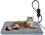 INVENHO Heated Cat Bed, Waterproof Adjustable Temperature Dog Cat Heating Pad wi... - Image 2