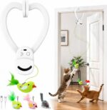 Interactive Cat Toys for Indoor Cats: Automatic Flying Bird Feather Wand Chase E... - Image 2
