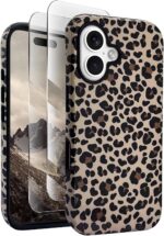 J.west Compatible with iPhone 16 Case 6.1 inch with 2 Pack Tempered Glass Screen... - Image 2