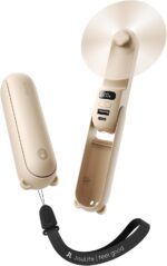 JISULIFE Handheld Travel Fan, Upgraded Mini Portable Fan with Up to 24 Working H... - Image 2