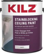 KILZ Stainblocking Ceiling Paint, Interior, White, 1 Gallon - Image 2