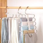 Kalimdor Pants Hangers 2 Pack Space Saving Metal Closet Organizer,Clothes Pants ... - Image 2