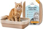 Kitty Sift Disposable Cat Litter Box Jumbo, 6 Count, Durable and Portable for Tr... - Image 2