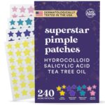 Livaclean 240CT Star Pimple Patches for Face w/ Hydrocolloid, Tea Tree oil & Sal... - Image 2