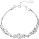 Lolvmvchi 925 Sterling Silver Gold for Bracelets for Women Jewelry Birthday Wedd... - Image 2