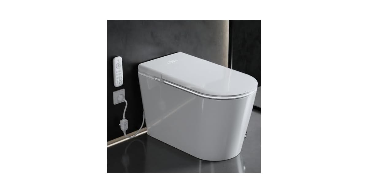 Luxury Smart Toilet with Heated Seat & Instant Warm Water only $399.99