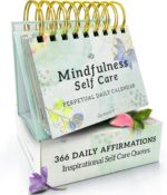 MESMOS Mindfulness Perpetual Flip Calendar with 366 Daily Affirmations - Self Ca... - Image 2
