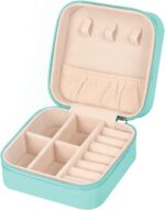 MFXIP Travel Jewelry Case Small Jewelry Box Jewelry Organizer Storage Case Porta... - Image 2