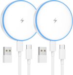 MagSafe Charger 2 Pack 15W Magnetic Wireless Charger Fast Charging Pad Compatibl... - Image 2