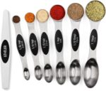 Magnetic Measuring Spoons Set Stainless Steel with Leveler, Stackable Metal Tabl... - Image 2
