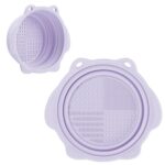 Makeup Brush Cleaner, Etercycle Foldable Silicone Brush Cleaner Bowl Srubber, Po... - Image 2