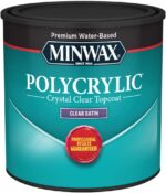 Minwax 233334444 Polycrylic Protective Wood Finish, Clear Satin, ½ Pint - Image 2