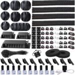 N NOROCME 192 PCS Cable Management Kit 4 Wire Organizer Sleeve,11 Cable Holder,3... - Image 2