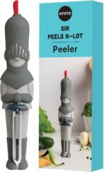 NEW OTOTO Sir Peels A-Lot Medieval Knight Vegetable Peeler - Swivel Vegetable Pe... - Image 2