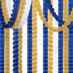 Navy-Blue White-Gold Party-Decorations Streamers Garland - 12pcs Royal Blue Grad... - Image 2