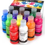 Nicpro 12 Colors Washable Finger Paint Set for Toddlers (2 oz), Non-Toxic & Baby... - Image 2