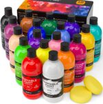 Nicpro 18 Colors Large Washable Paint Set for Kid (8.45oz), Acrylic Bulk Paint S... - Image 2