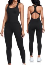 OLCHEE Womens Workout Jumpsuits Seamless Yoga Gym Bodycon Rompers Sexy Racerback... - Image 2