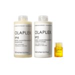 Olaplex Wash and Shine Hair Kit: N°.4, 5, 7, Shampoo & Conditioner Set | Cleanse... - Image 2