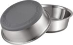 PEGGY11 Nonslip Stainless Steel Dog Cat Bowls, 2 US Cup, 2 Count - Image 2