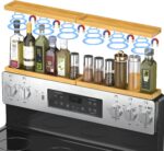 PEKER Magnetic Stove Top Shelf for 30" Stoves, Over Oven Shelf Above with Bamboo... - Image 2