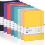 POPRUN Lined Journal Notebook 8 Pack, A5 College Ruled Hardcover Notepad 5.5" x ... - Image 2