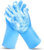 Pet Grooming Gloves—Dog Washing Gloves with High-Density Teeth, Dog Bath Scrubbe... - Image 2