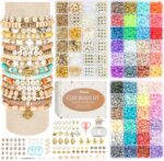 Pizooro Clay Beads 3 Boxes Bracelet Making Kit, 10500pcs Beads for Jewelry Makin... - Image 2