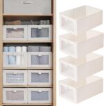 Pradnel Linen Closet Organizers And Storage, 4 Pack Storage Bins Baskets for Org... - Image 2