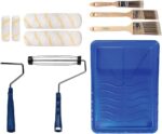 Pro Grade Paint Roller Kit, Brush & Roller,10 Piece Set, Wall Painting Naps for ... - Image 2